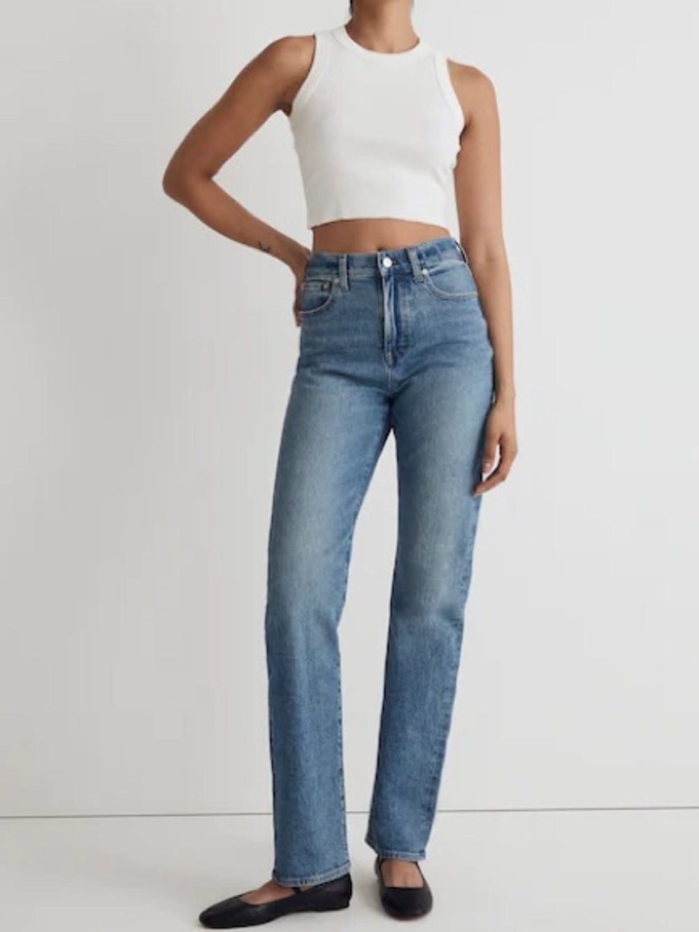 Madewell 90s straight leg denim jeans 27T